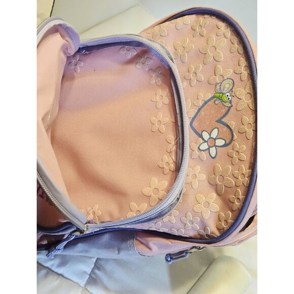 Vintage Sesame Street Rolling Backpack Abby Cadabby & Elmo Purple Retro Toddler - Picture 7 of 10